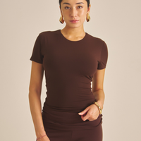【COMING SOON】LuxeFit Flare Leggings / 焦茶(dark brown)