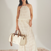 Luxe Elegant Boston Bag / 胡粉(off white)
