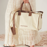Luxe Elegant Boston Bag / 胡粉(off white)