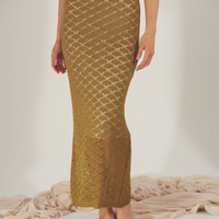 Ocean Breeze Elegant Knit Dress / 抹茶(matcha)