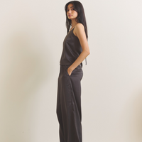 Soft Terra Satin Pants / 枯茶(brown)