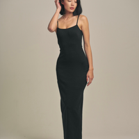 【10月末発送】Dreamy×WABISABI style up camisole dress / 墨(black)