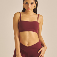 Maple Cross Bra / 葡萄茶(burgundy)