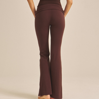 【COMING SOON】LuxeFit Flare Leggings / 焦茶(dark brown)