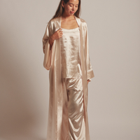Sunlit Winery Silky Tanktop / 亜麻(gold)
