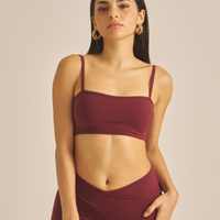 Maple Cross Bra / 葡萄茶(burgundy)