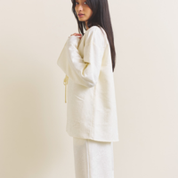 Soft Terra Satin Haori / 白花(ivory)