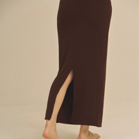 【9/27より発送】Aura Fit Padded Maxi Camisole Dress / 焦茶(dark brown)