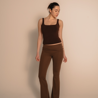 AuraFit Elegant Padded Tank / 枯茶(brown)