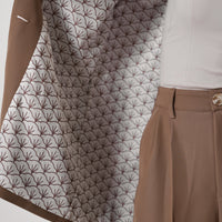 luxe padded blazer jacket