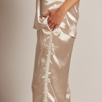 Sunlit Winery Silky Pants / 亜麻(gold)