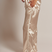 Sunlit Winery Silky Pants / 亜麻(gold)