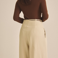 【COMING SOON】Chic Comfort Slacks / 白花(ivory)