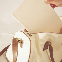 Luxe Elegant Boston Bag / 胡粉(off white)
