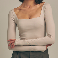 【1月上旬発送】Dreamy×WABISABI long sleeve top / 枯野(ivory beige)