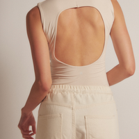 AuraFit Padded Bodysuit / 胡粉(off white)