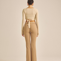 Amber Soft Wrap Cardigan / 白茶(beige)