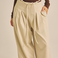 【COMING SOON】Chic Comfort Slacks / 白花(ivory)