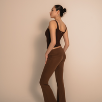 AuraFit Elegant Padded Tank / 枯茶(brown)