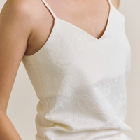 Soft Terra Satin Camisole / 白花(ivory)