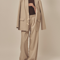 Urban Elegance Style Up Pants / 亜麻(sand beige)