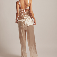 Sunlit Winery Silky Tanktop / 亜麻(gold)