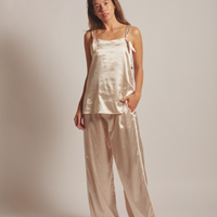 Sunlit Winery Silky Pants / 亜麻(gold)
