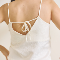 Soft Terra Satin Camisole / 白花(ivory)