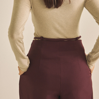 【COMING SOON】Chic Comfort Slacks / 葡萄茶(burgundy)
