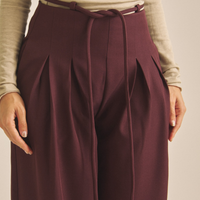 【COMING SOON】Chic Comfort Slacks / 葡萄茶(burgundy)