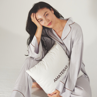 Chic Comfort Satin Pajama Shirt / Jun(greige)