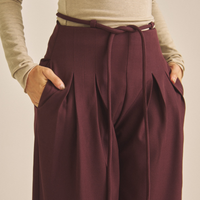 【COMING SOON】Chic Comfort Slacks / 葡萄茶(burgundy)