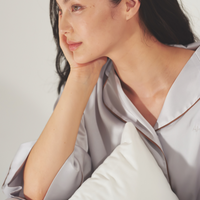 Chic Comfort Satin Pajama Shirt / Jun(greige)