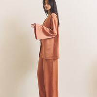 Soft Terra Satin Haori / 琥珀(orange)
