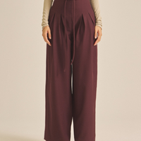 【COMING SOON】Chic Comfort Slacks / 葡萄茶(burgundy)