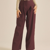 【COMING SOON】Chic Comfort Slacks / 葡萄茶(burgundy)
