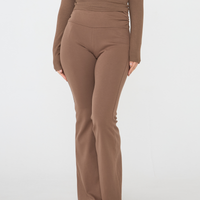 Style Up Flared Leggings / 枯茶(brown)