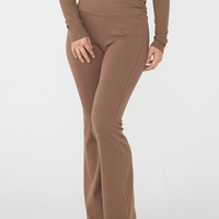 Style Up Flared Leggings / 枯茶(brown)