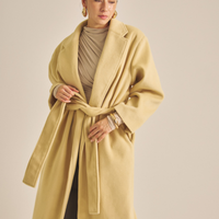 【11月中旬発送】Elegant Kimono Long Coat / 蜂蜜色(yellow)