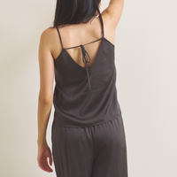 Soft Terra Satin Camisole / 枯茶(brown)
