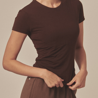 AuraFit Padded Tee / 枯茶(brown)