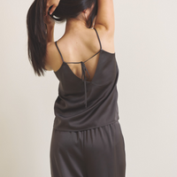 Soft Terra Satin Camisole / 枯茶(brown)