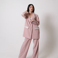 luxe padded blazer jacket