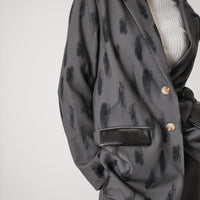 luxe padded blazer jacket