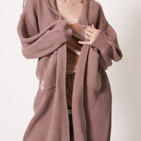 over-knit cardigan