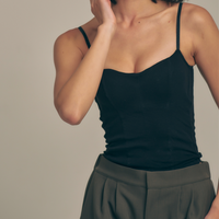 【10月末発送】Dreamy Camisole / 墨(black)
