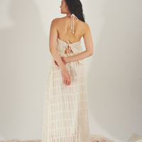 Ocean Breeze Elegant Chiffon Skirt / 胡粉(off white)