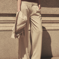 Urban Elegance Style Up Pants / 亜麻(sand beige)