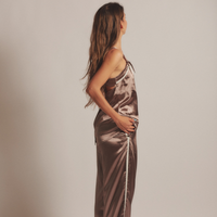 Sunlit Winery Silky Pants / 枯茶(brown)