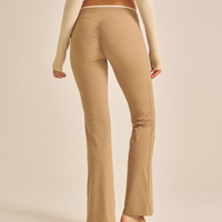 Maple Curve Flare Leggings / 白茶(beige)